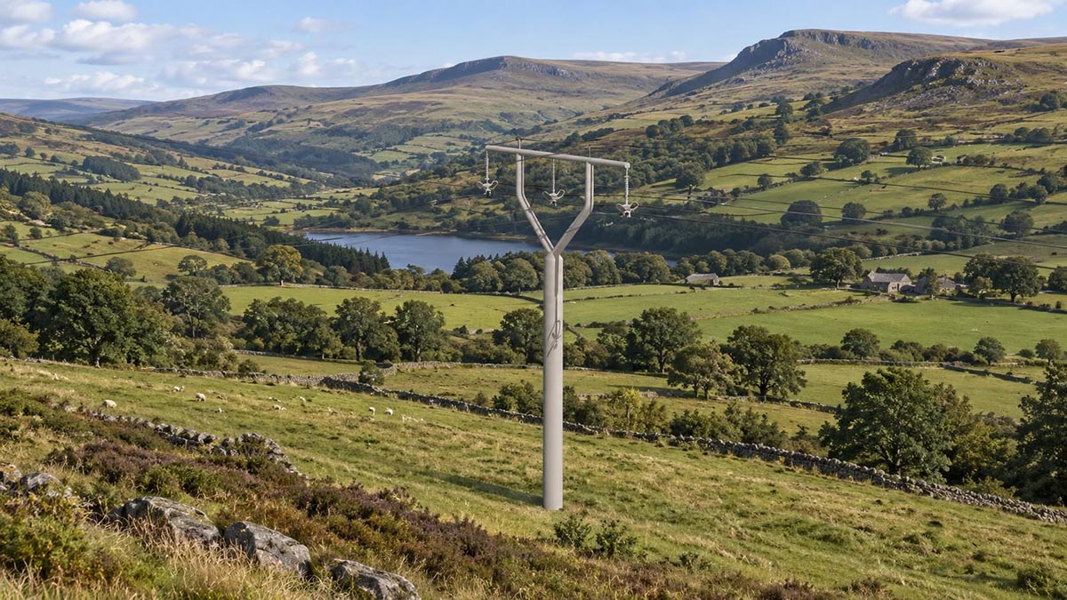 New Green GEN monopole pylon